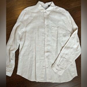 100% Linen Men’s Shirt NWOT